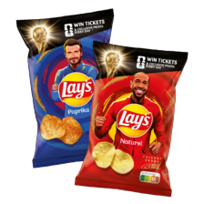 Lay's flat naturel, paprika of cheese onion